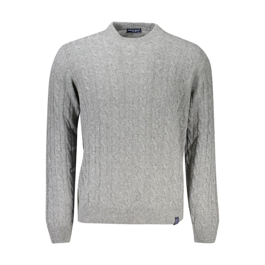 North Sails Gray Wool Men Sweater NO-32935-M