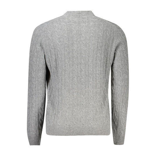 North Sails Gray Wool Men Sweater NO-32935-M