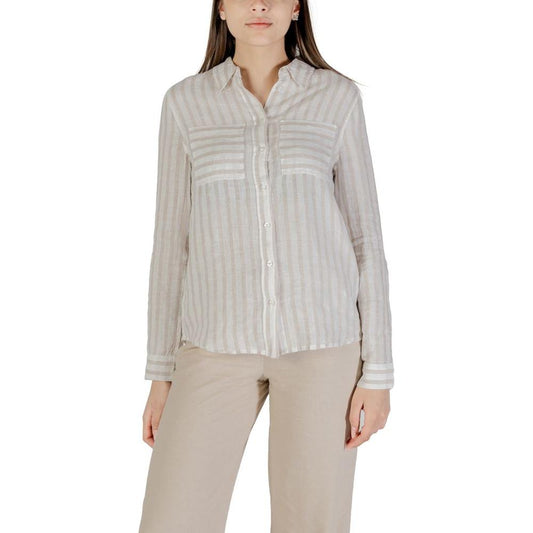 Street One Beige Linen Shirt