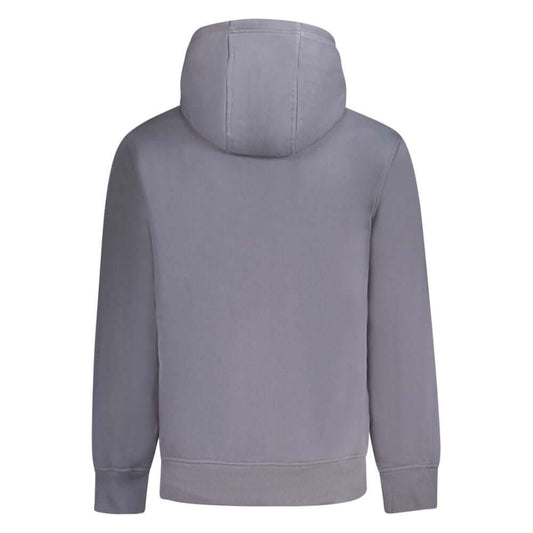 Calvin Klein Blue Cotton Men Sweater Calvin Klein Slate Gray