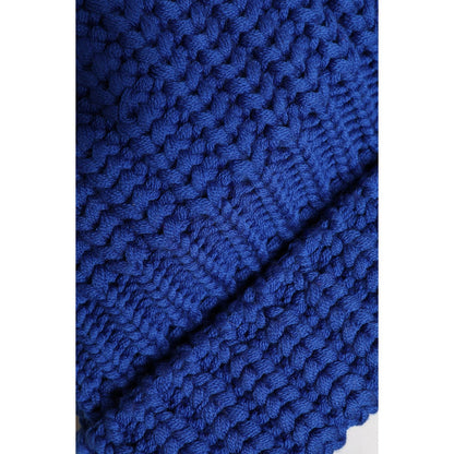 Dolce & Gabbana Blue Wool Knitted Winter Beanie Hat