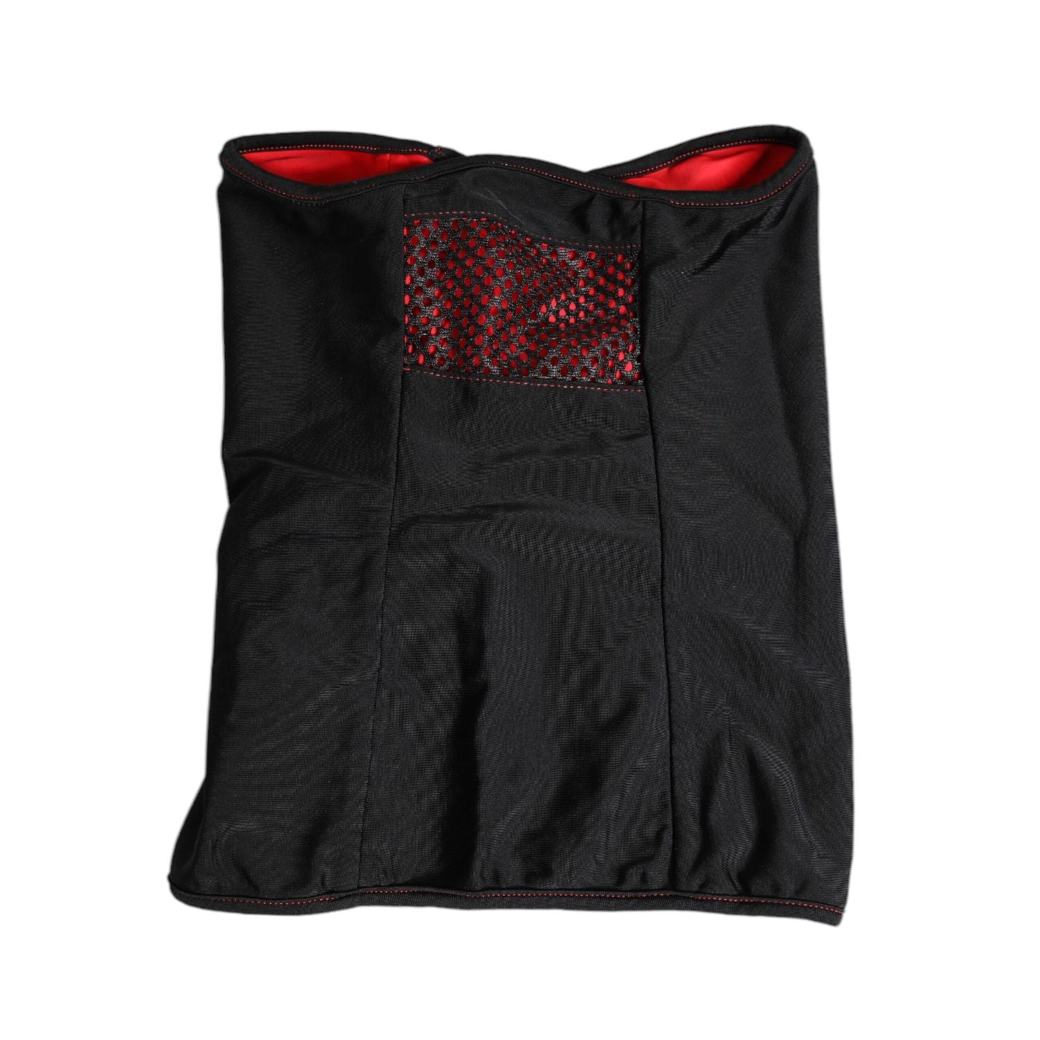 Dolce & Gabbana Black Nylon Knitted Neck Warmer Balaclava Scarf