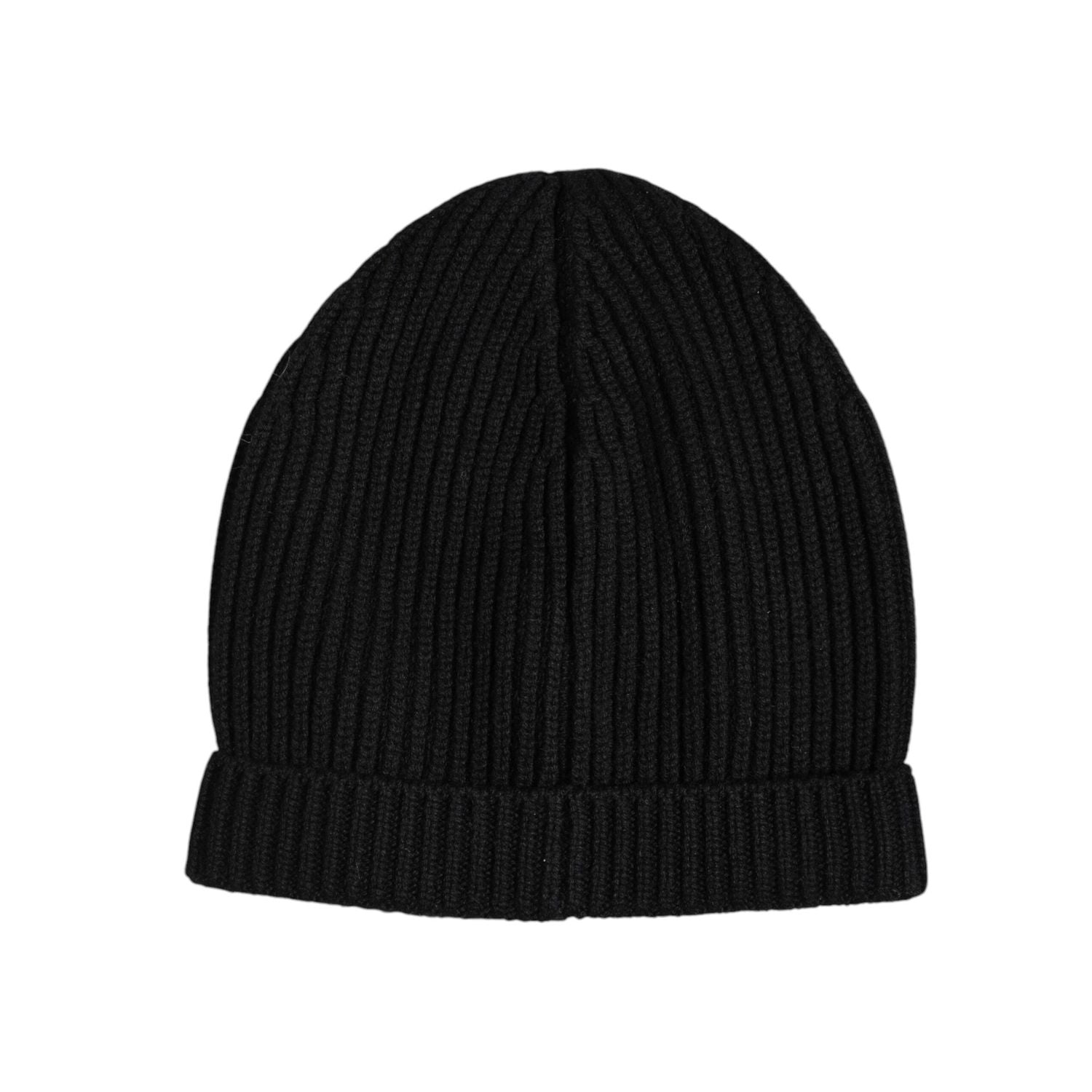 Dolce & Gabbana Black Cashmere Knitted Winter Beanie Hat