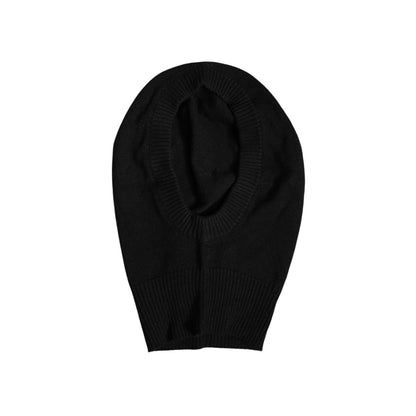 Dolce & Gabbana Black Cashmere Knitted Ski Mask Balaclava Hat