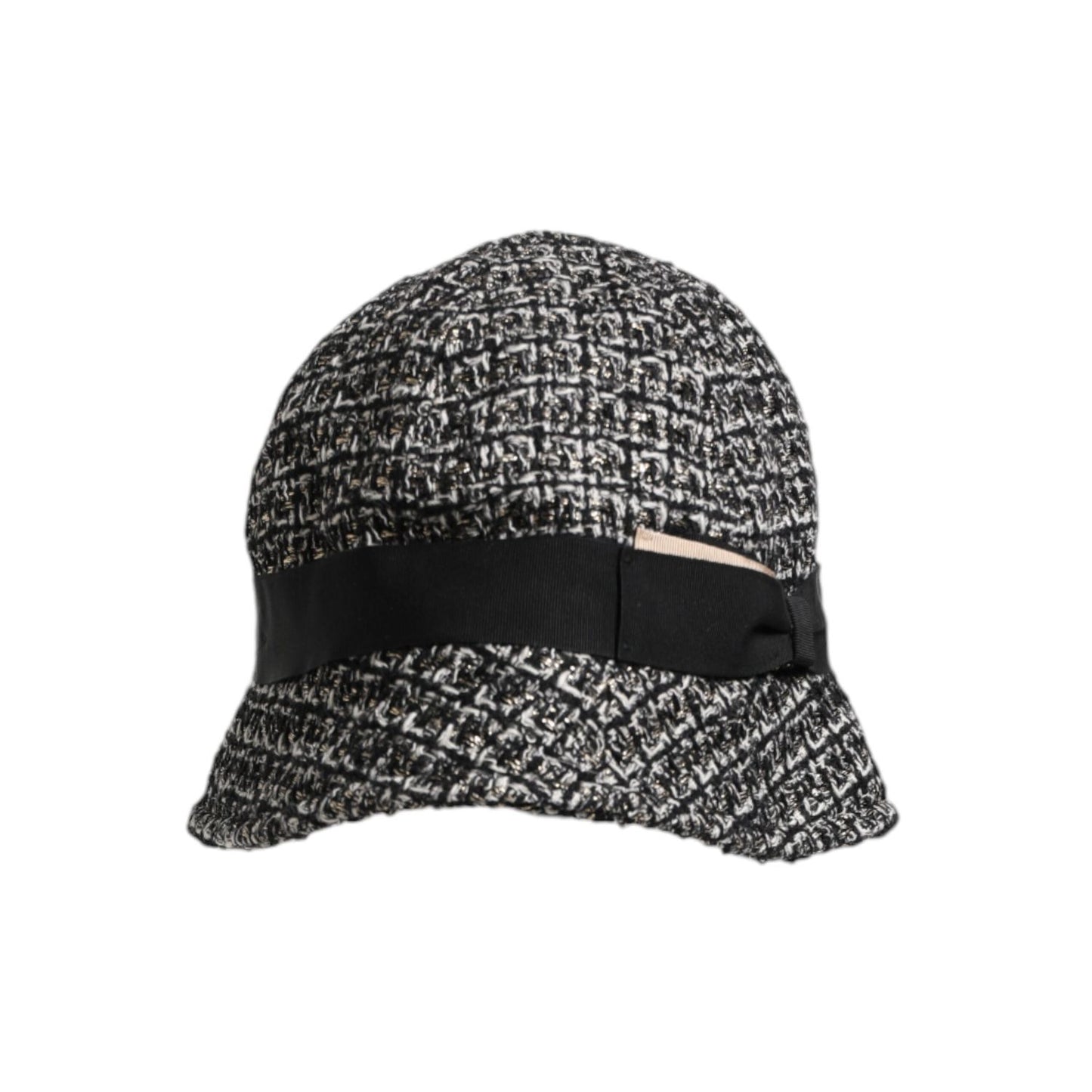 Dolce & Gabbana Black Cotton Blend Bucket Hat