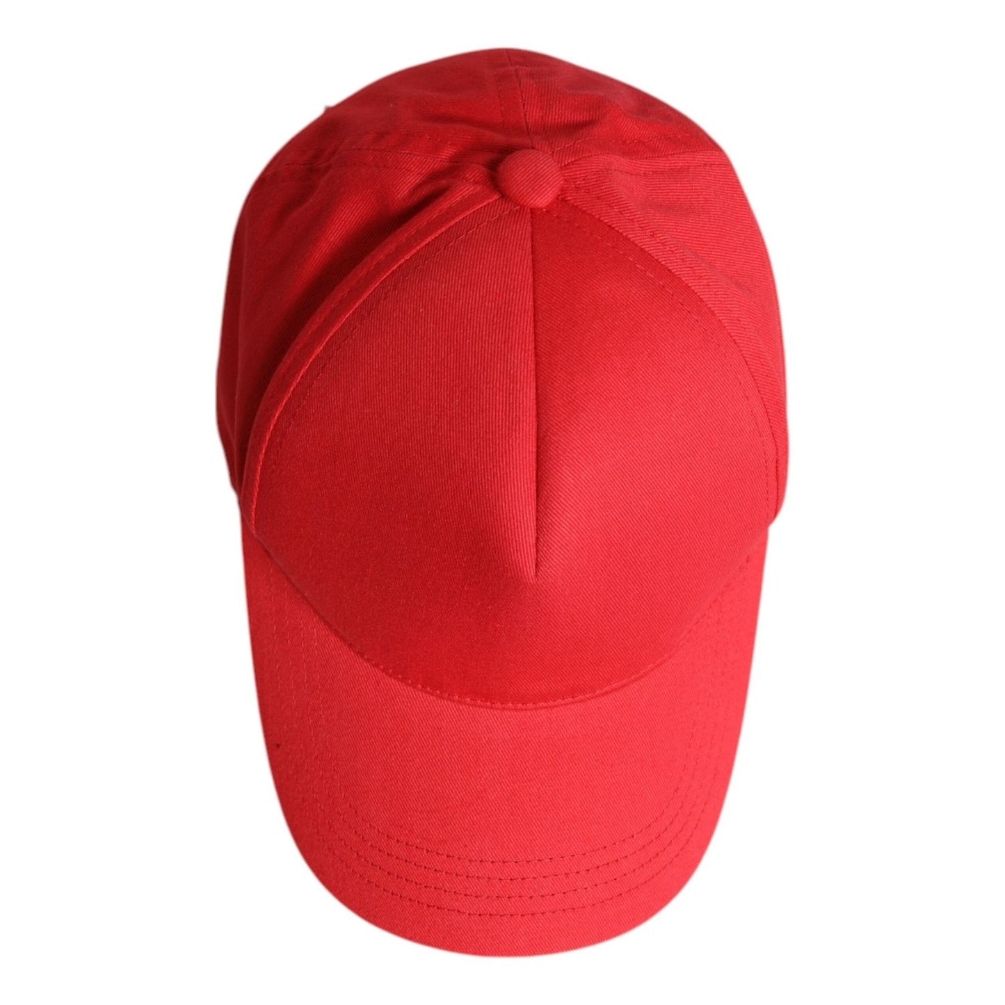 Dolce & Gabbana Red Cotton 6 Panels Women Baseball Cap