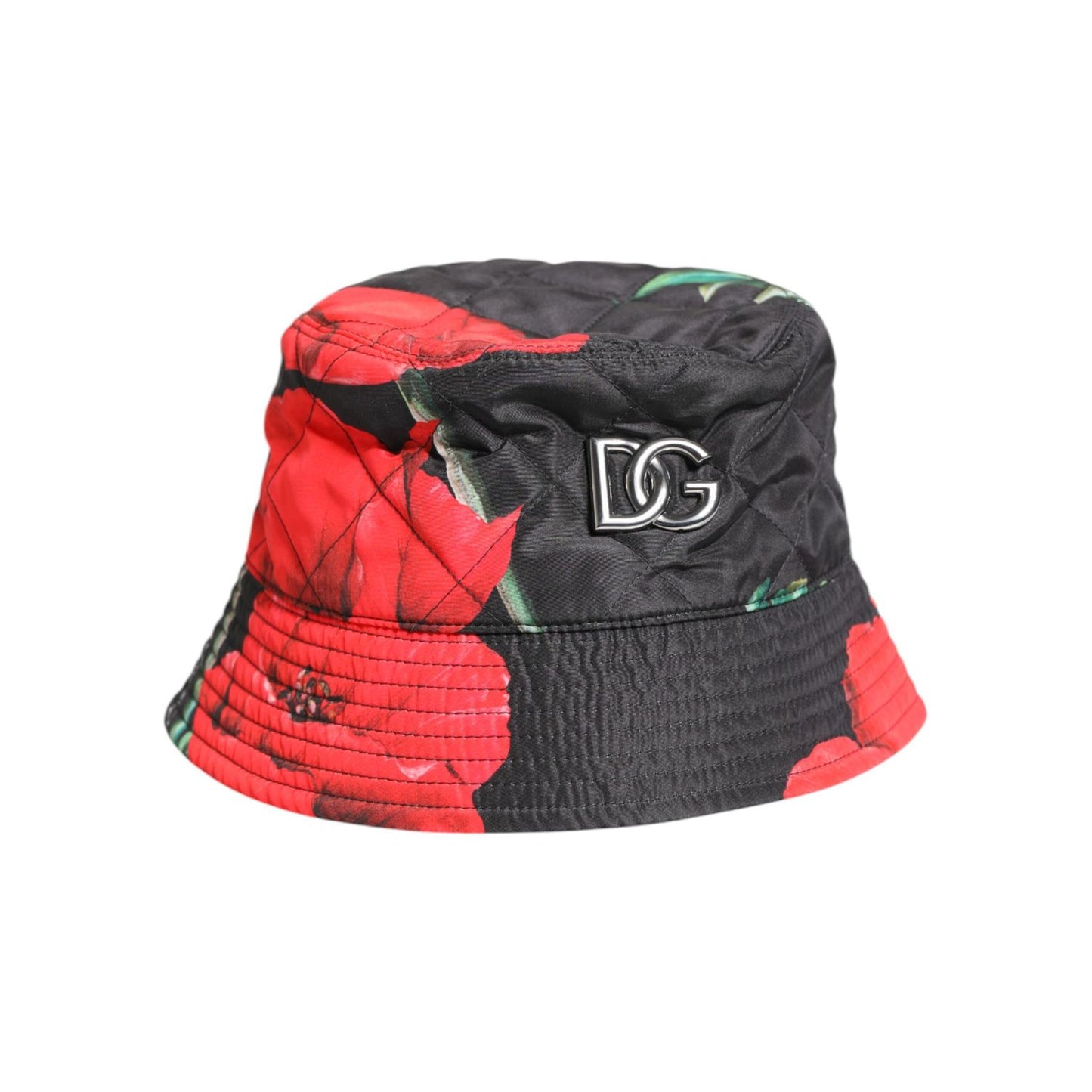 Dolce & Gabbana Multicolor DG Plaque Wide Brim Bucket Hat