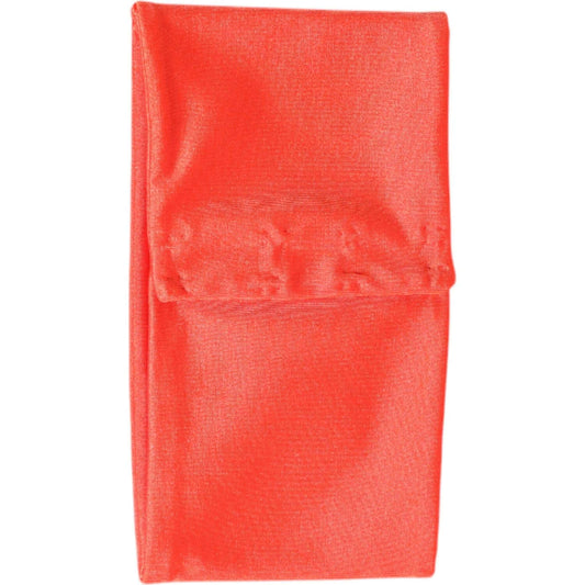 Dolce & Gabbana Orange Nylon Stretch Women Neck Warmer Scarf Dolce & Gabbana Tomato