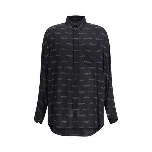 Balenciaga Logoed Shirt Balenciaga Dark Slate Gray