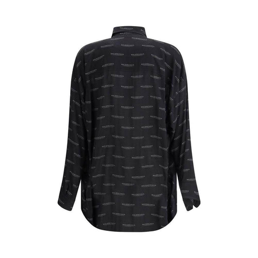 Balenciaga Logoed Shirt Balenciaga Black