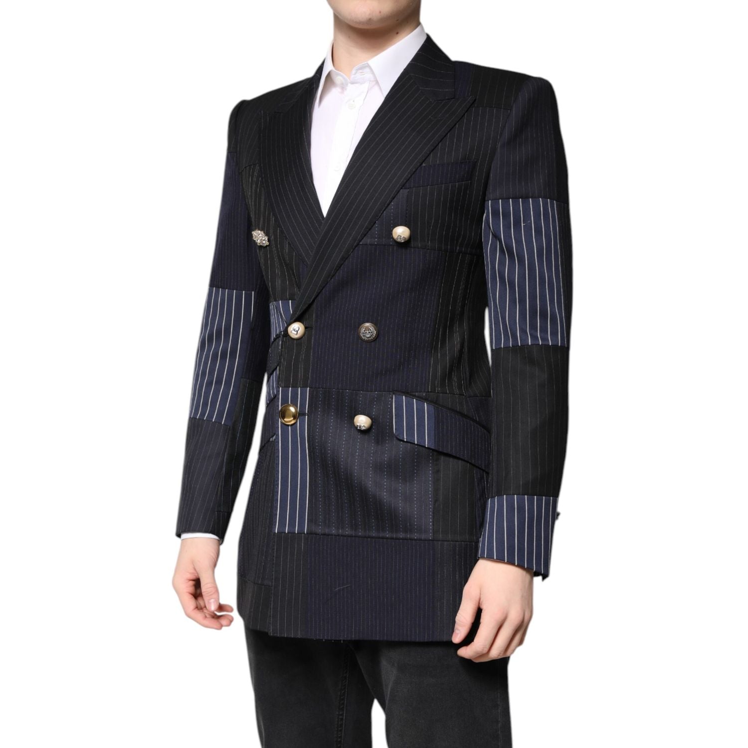 Dolce & Gabbana Multicolor Patchwork Jacket Coat Suit Blazer