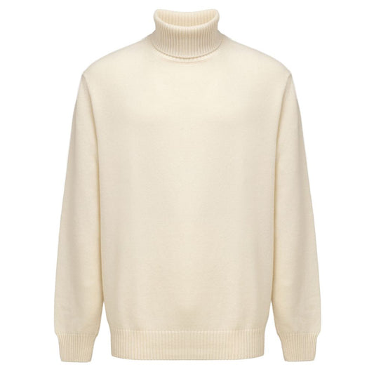 Cruciani White Cashmere Turtleneck