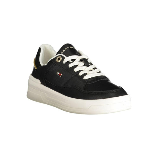 Tommy Hilfiger Black Polyethylene Women Sneaker Tommy Hilfiger Dark Slate Gray