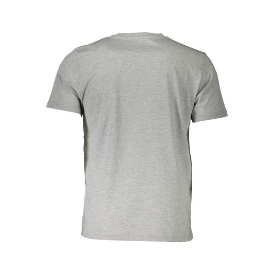 North Sails Gray Cotton Men T-Shirt North Sails Dark Gray