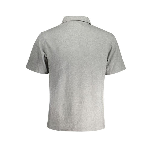 La Martina Gray Cotton Men Polo Shirt La Martina Dark Gray