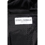 Dolce & Gabbana Black Lambskin Leather Full Zip Biker Jacket JKT41435-48