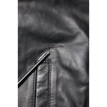 Dolce & Gabbana Black Lambskin Leather Full Zip Biker Jacket JKT41435-48