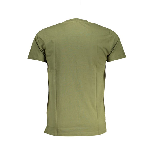 Cavalli Class Green Cotton T-Shirt Cavalli Class Dim Gray