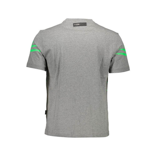 Plein Sport Brown Cotton Men T-Shirt