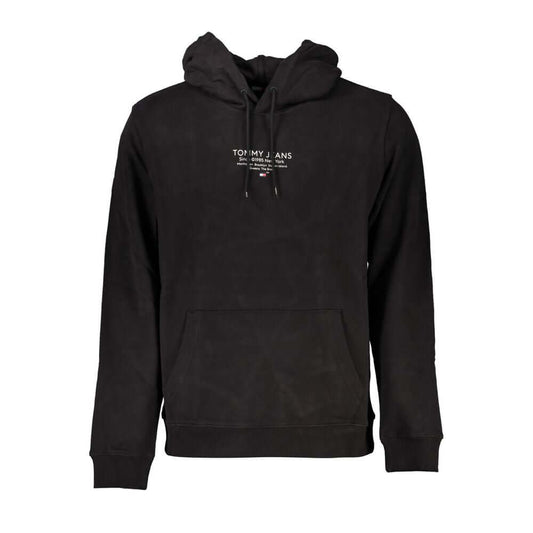 Tommy Hilfiger Elegant Long-Sleeved Hooded Sweatshirt Tommy Hilfiger Black