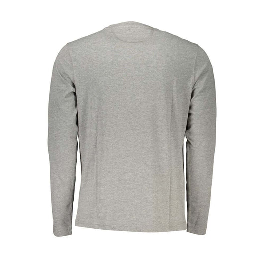 La Martina Gray Cotton Men T-Shirt La Martina Dark Gray