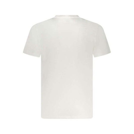 Lee White Cotton Men T-Shirt Lee Light Gray