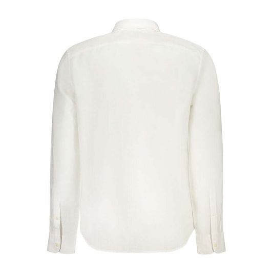 Timberland White Cotton Shirt Timberland Beige