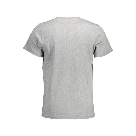 Tommy Hilfiger Gray Cotton Men T-Shirt Tommy Hilfiger Gray
