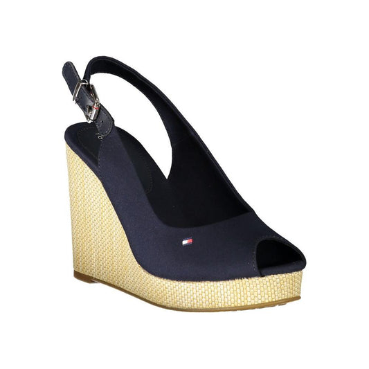 Tommy Hilfiger Blue Cotton Sandal Tommy Hilfiger Wheat