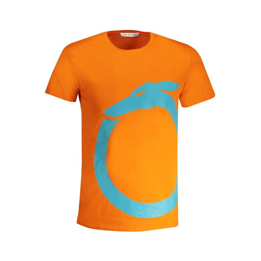 Trussardi Orange Cotton T-Shirt Trussardi Dark Orange