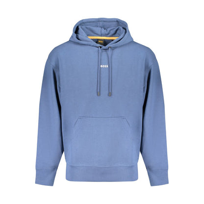 Hugo Boss Blue Cotton Men Sweater