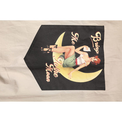 Dolce & Gabbana Beige Pin Up Print MARTINI Men Casual Shirt