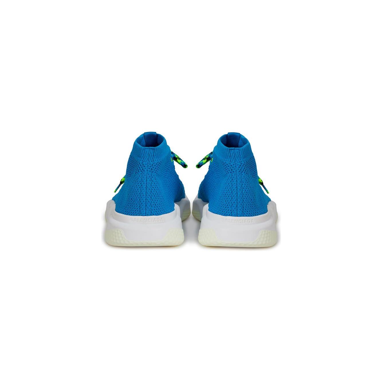 حذاء رياضي رجالي من القطن باللون الأزرق الفاخر من Balenciaga