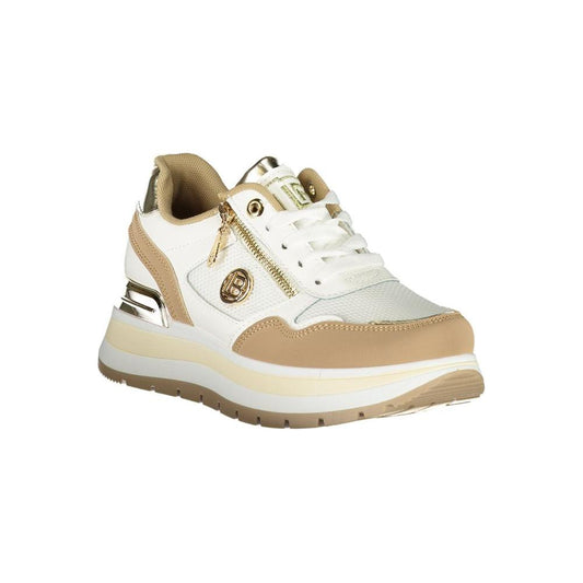 Laura Biagiotti Beige Polyester Women Sneaker