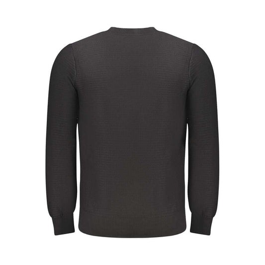 Hugo Boss Black Cotton Men Sweater