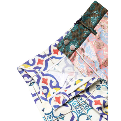 Dolce & Gabbana Multicolor High Waist Women Hot Pants Shorts