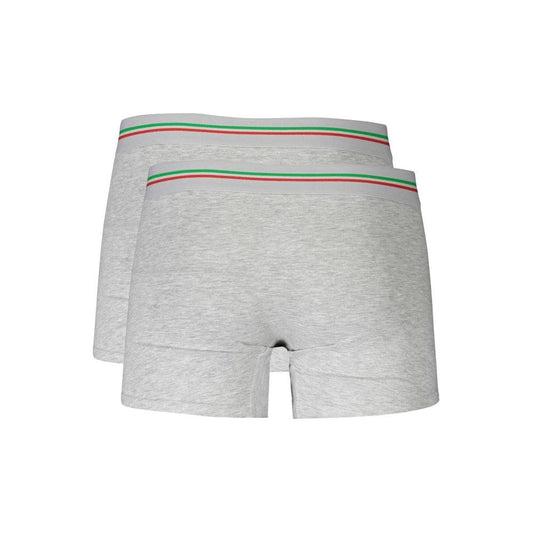 Aeronautica Militare Gray Cotton Men Boxer Short