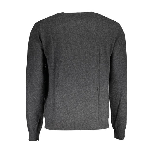 La Martina Gray Wool Men Sweater