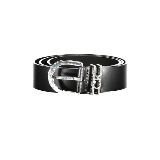 Calvin Klein Black Leather Women Belt