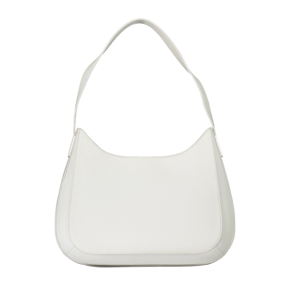 Front view with bag zipped and handles upright.