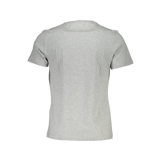 La Martina Gray Cotton Men T-Shirt