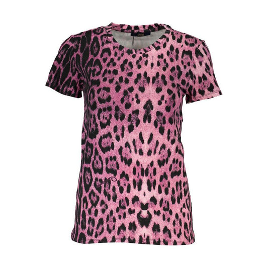 Cavalli Class Pink Cotton Tops & T-Shirt