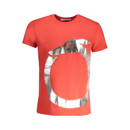 Trussardi Red Cotton T-Shirt