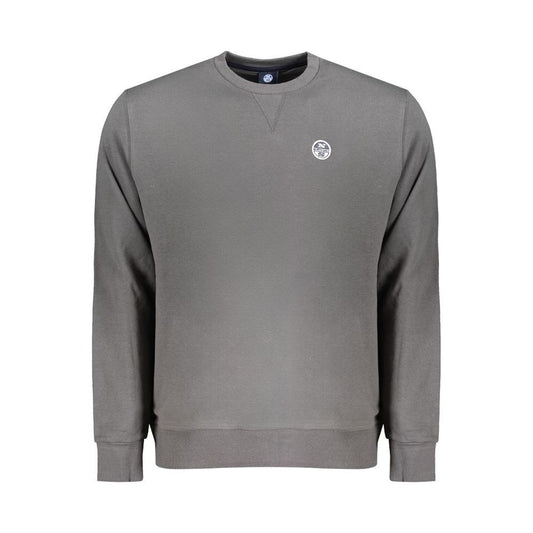 North Sails Gray Cotton Men Sweater