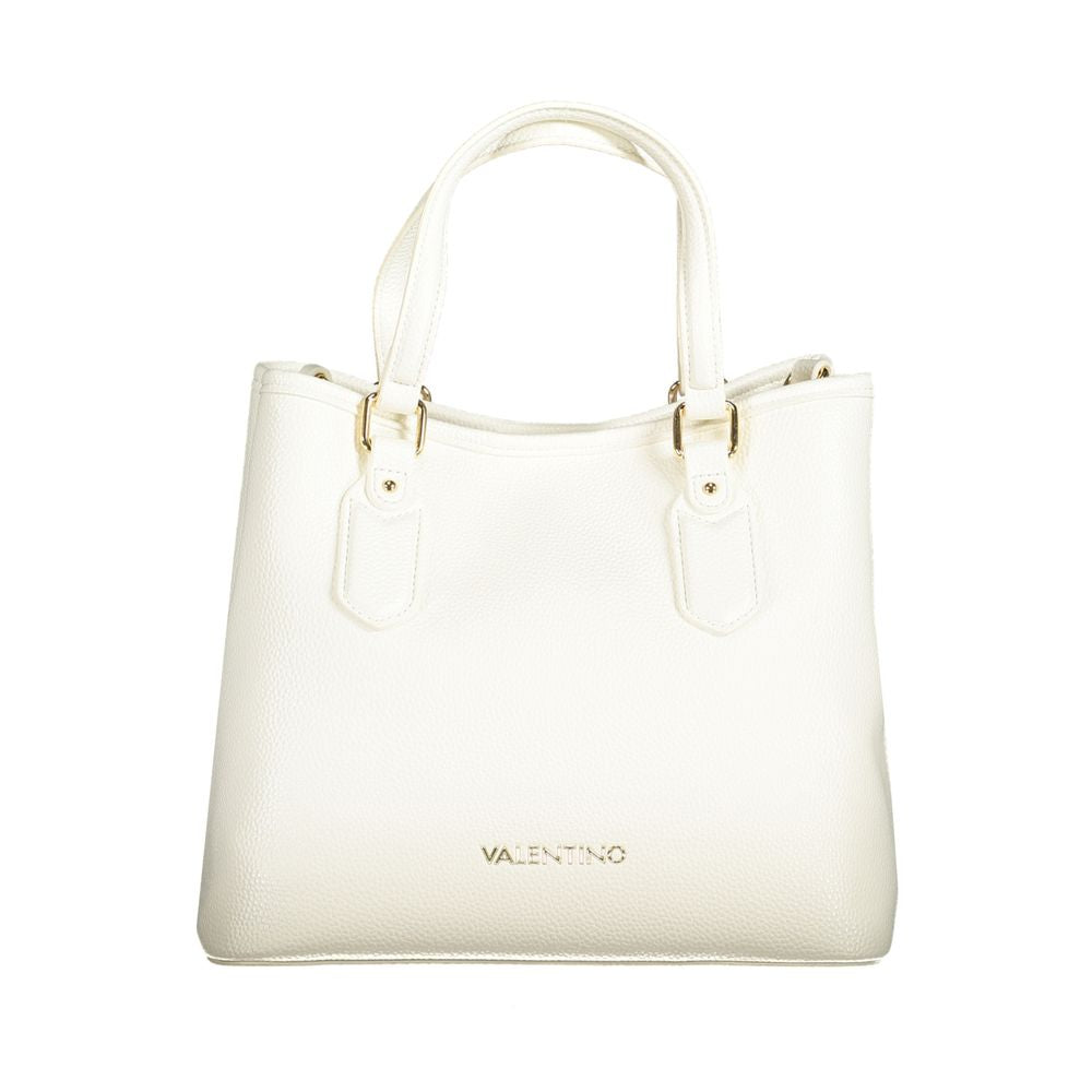 Front view with bag zipped and handles upright.