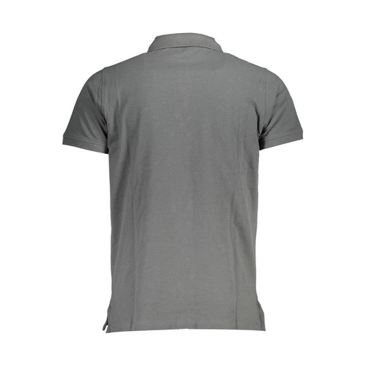 Norway 1963 Gray Cotton Men Polo Shirt