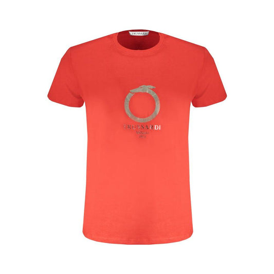Trussardi Red Cotton T-Shirt
