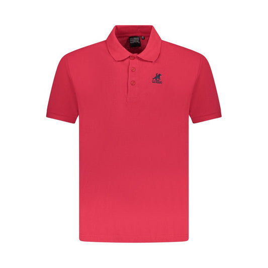 U.S. Grand Polo Red Cotton Men Polo Shirt