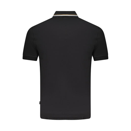 Hugo Boss Black Cotton Men Polo Shirt