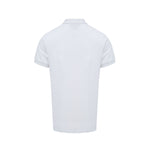 Burberry White Cotton Collared Polo Shirt